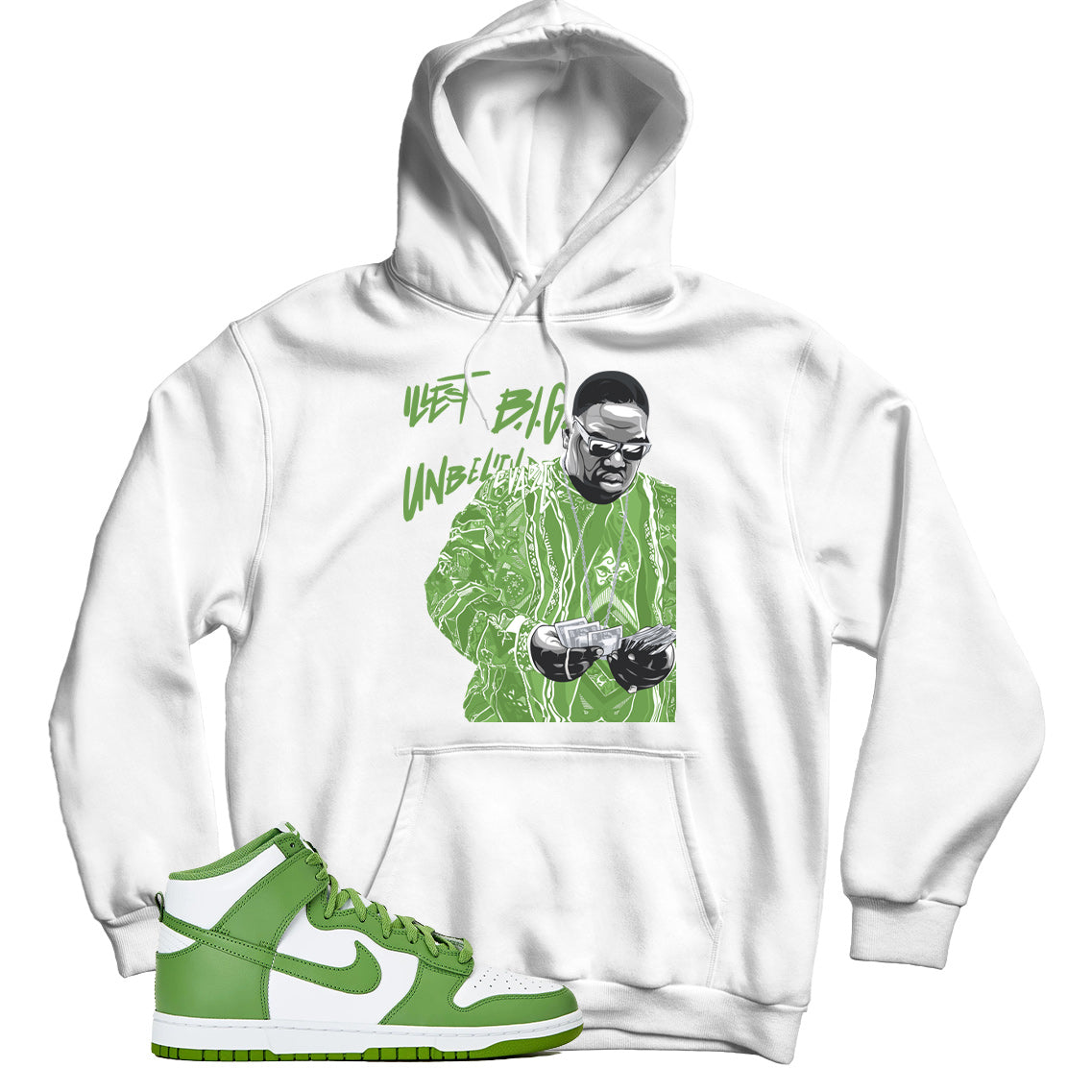 Dunk High Chlorophyll hoodie