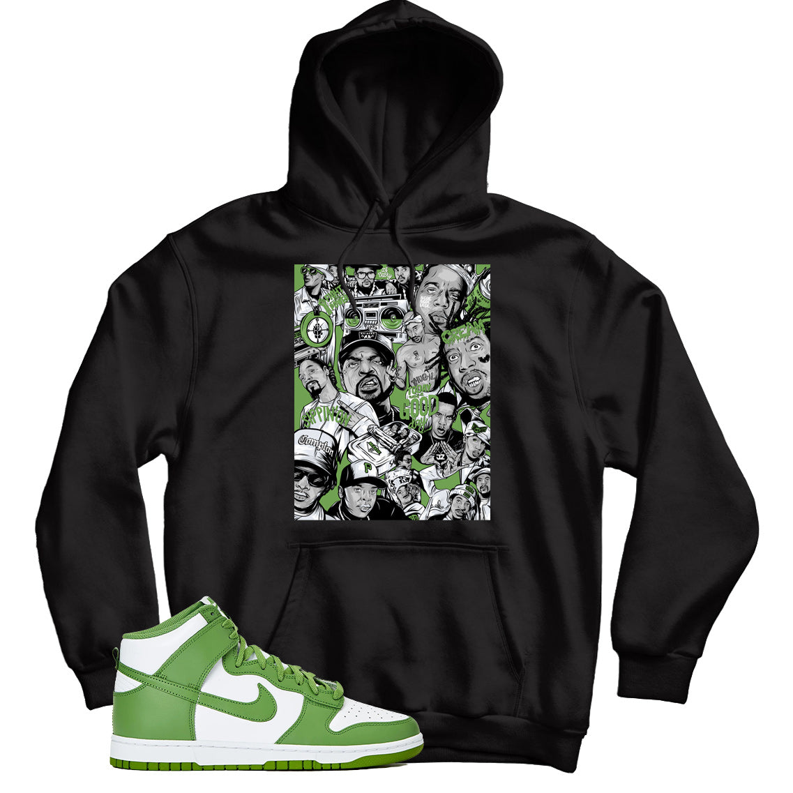 Dunk High Chlorophyll hoodie