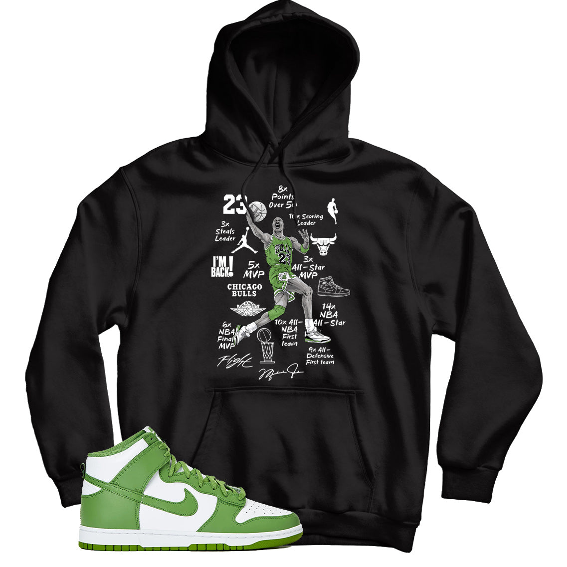 Dunk High Chlorophyll hoodie