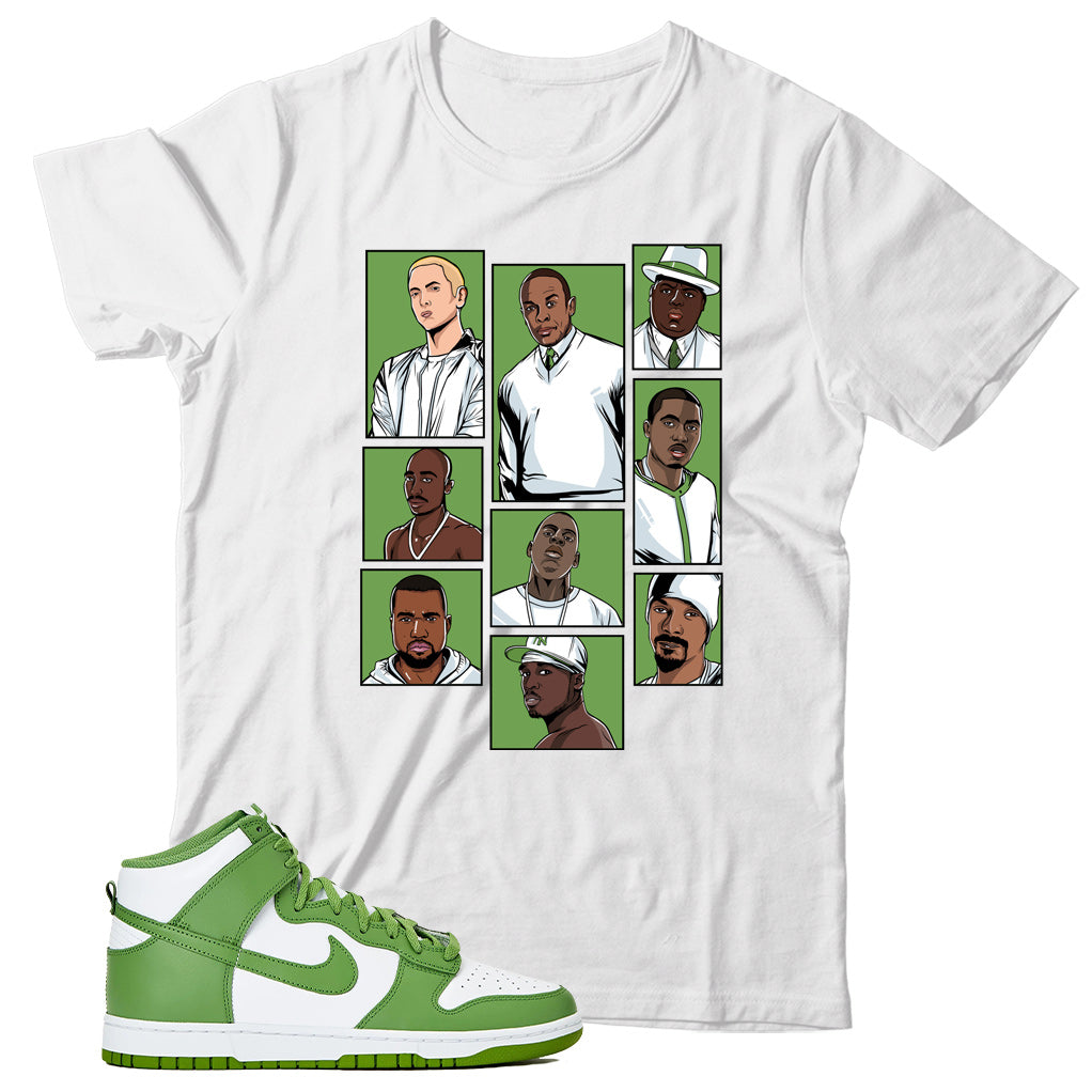 Dunk High Chlorophyll shirt