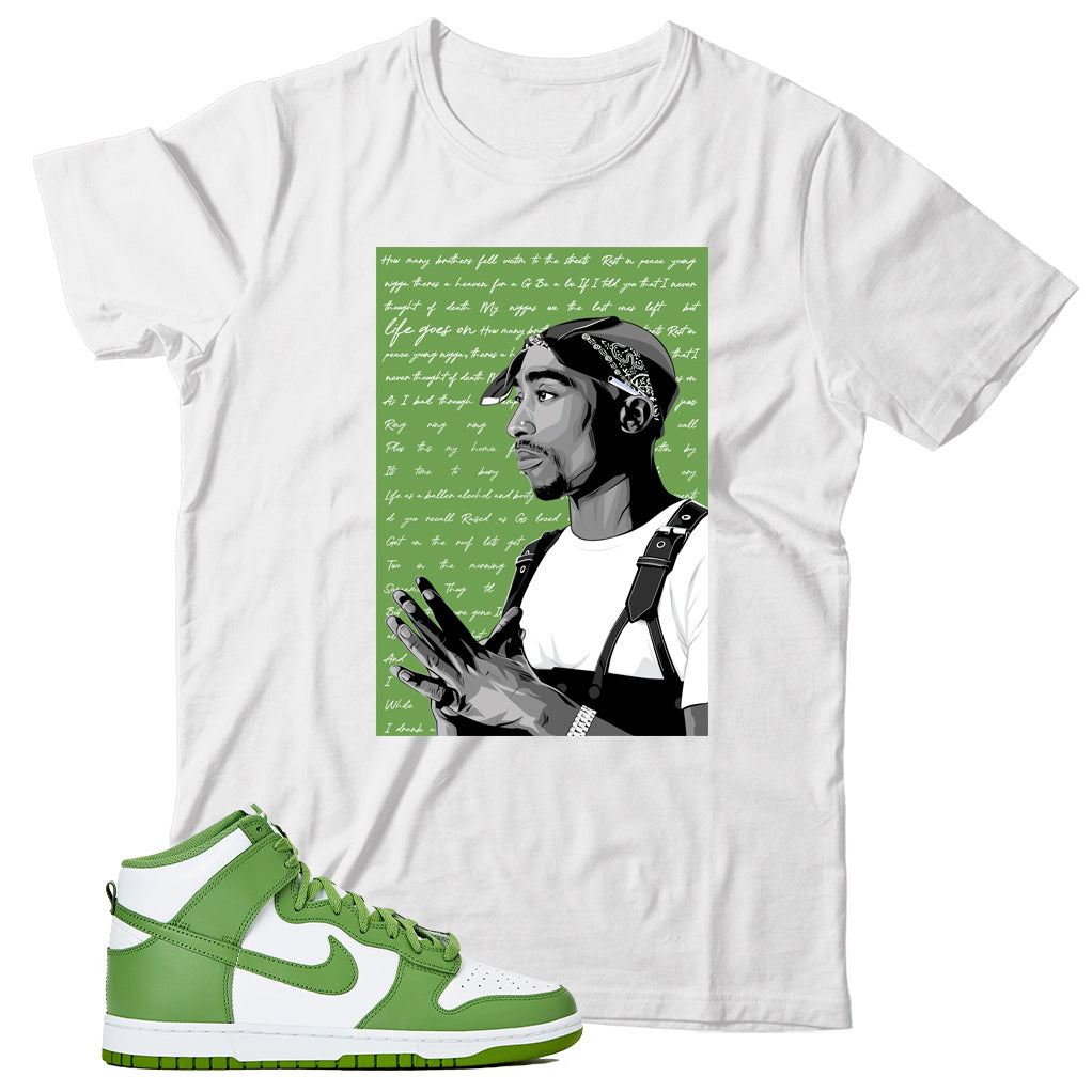 Dunk High Chlorophyll shirt