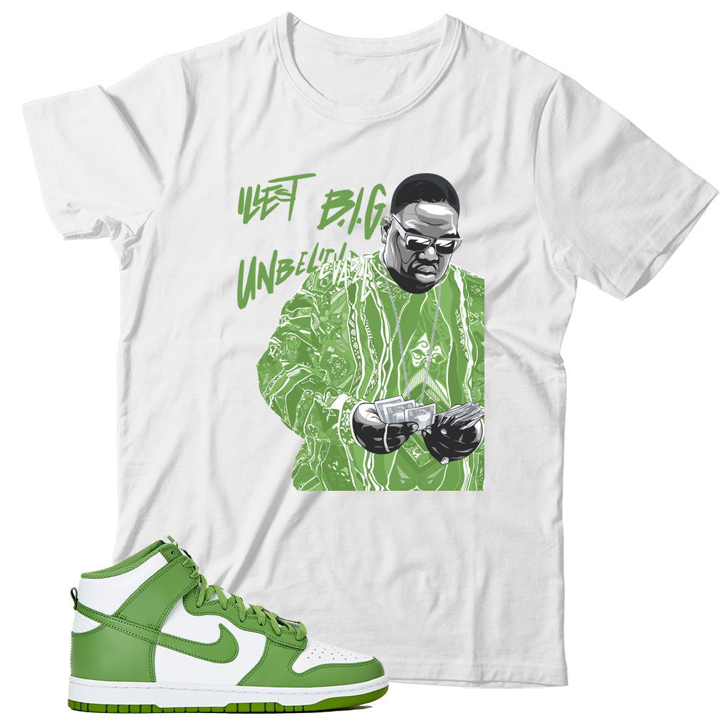 Dunk High Chlorophyll shirt