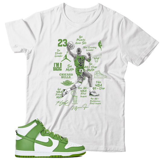 Dunk High Chlorophyll shirt