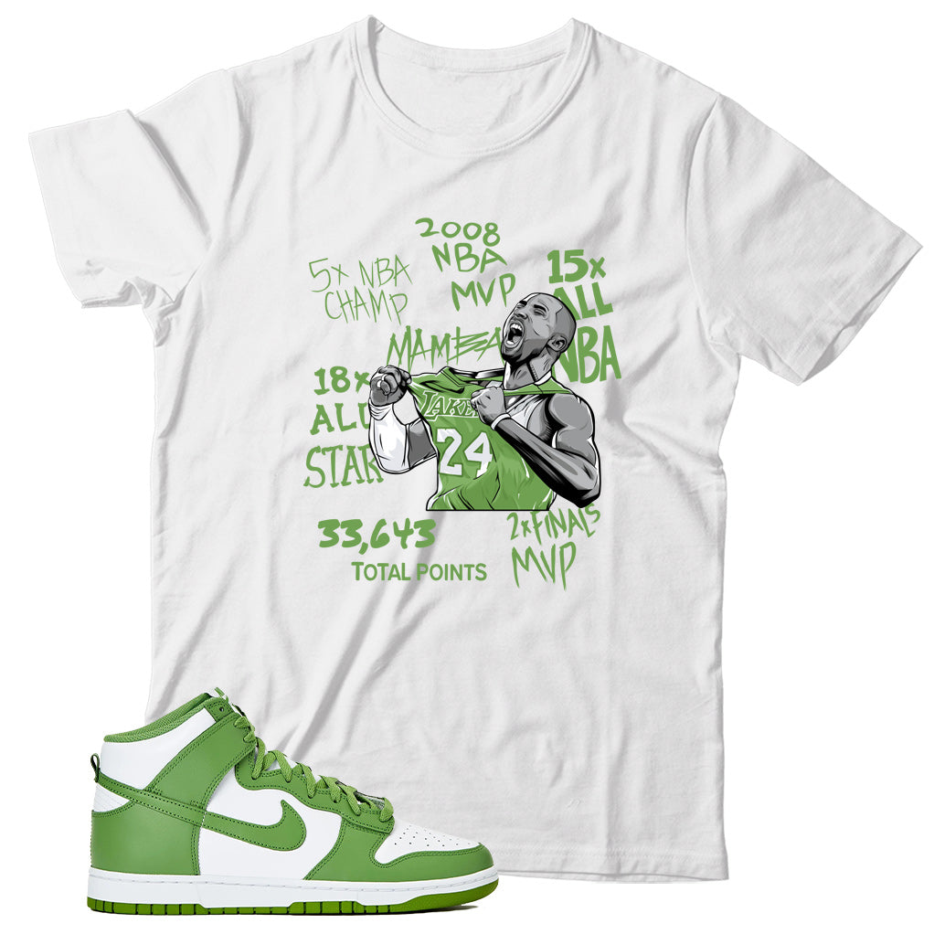 Dunk High Chlorophyll shirt