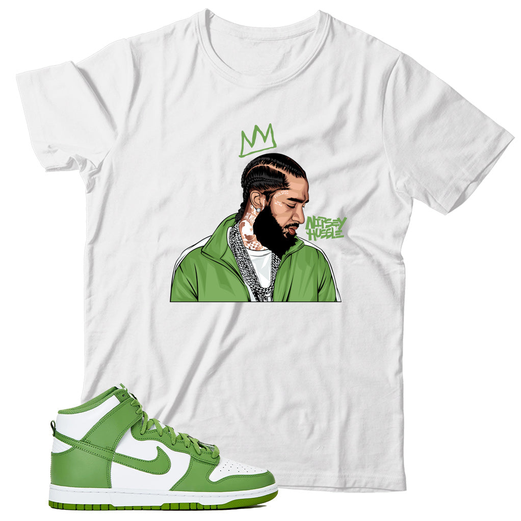 Dunk High Chlorophyll shirt