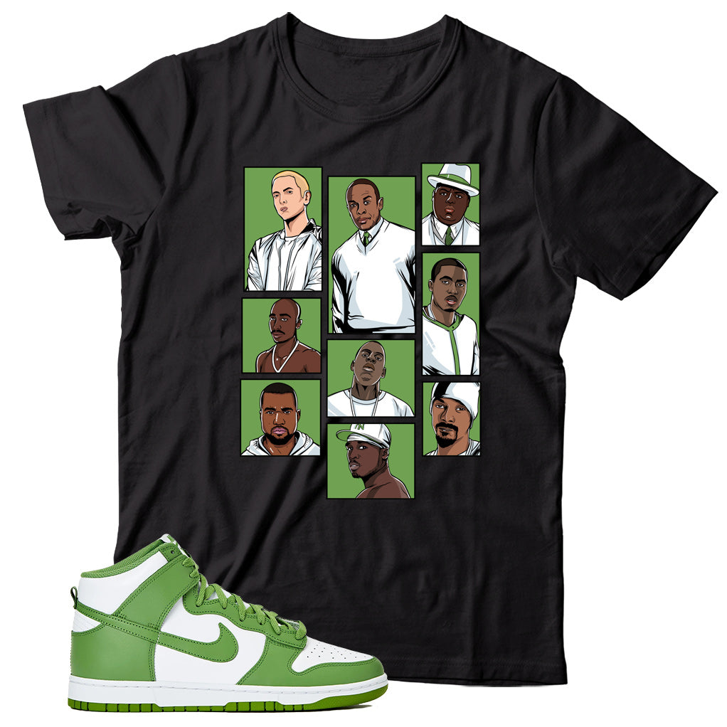 Dunk High Chlorophyll shirt