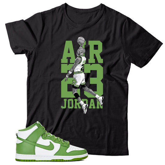 Dunk High Chlorophyll shirt