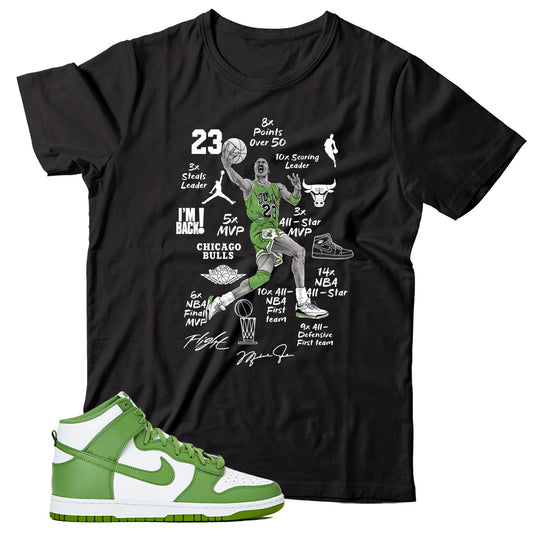 Dunk High Chlorophyll shirt