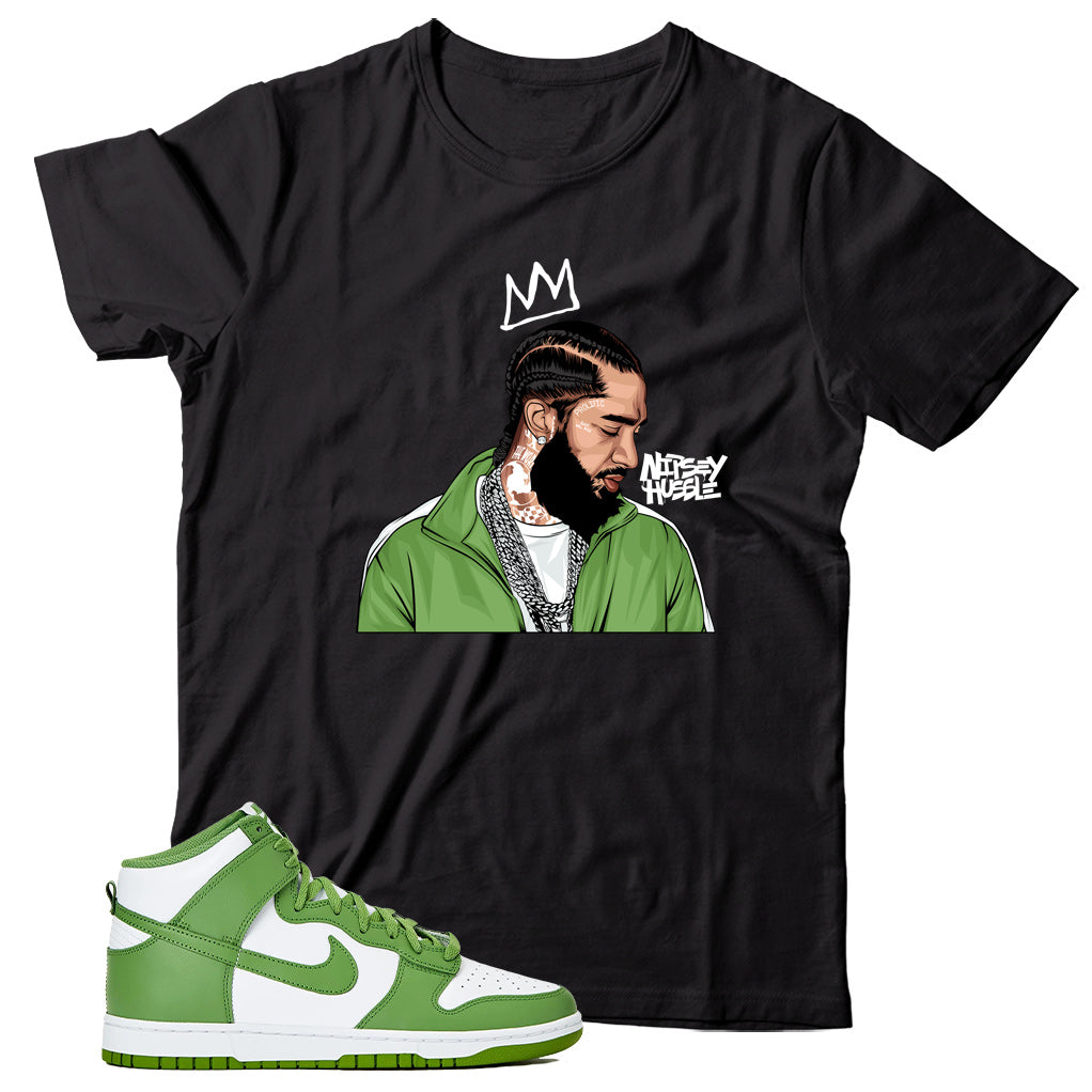 Dunk High Chlorophyll shirt