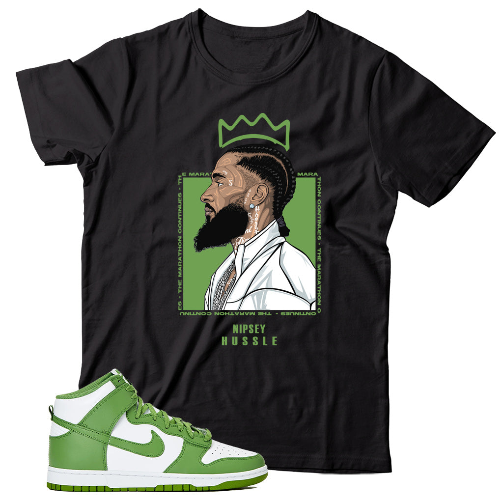 Dunk High Chlorophyll shirt