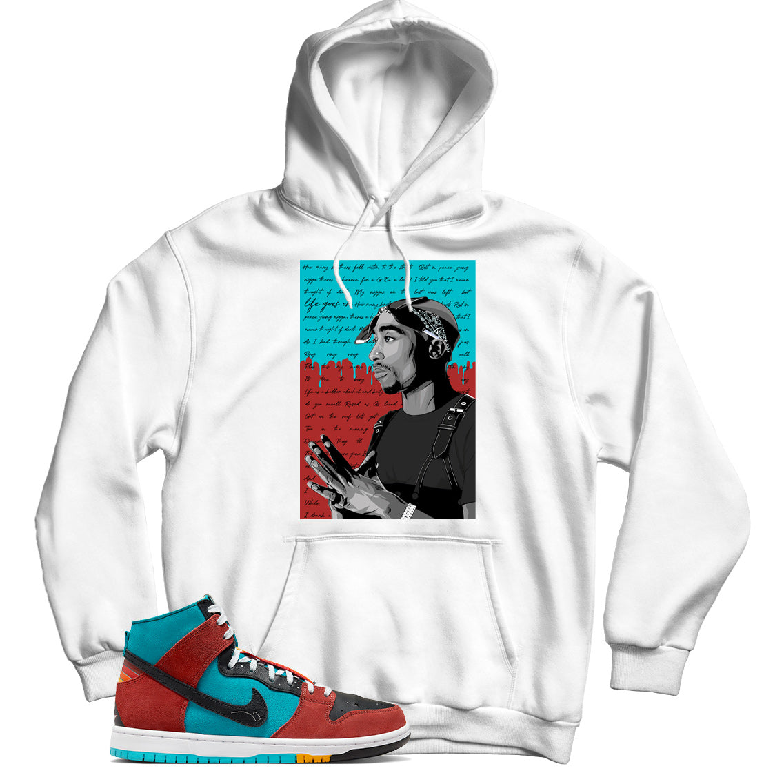 Dunk High Di'orr Greenwood Navajo Arts hoodie