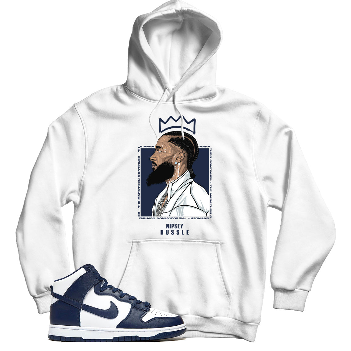 Dunk High Midnight Navy hoodie