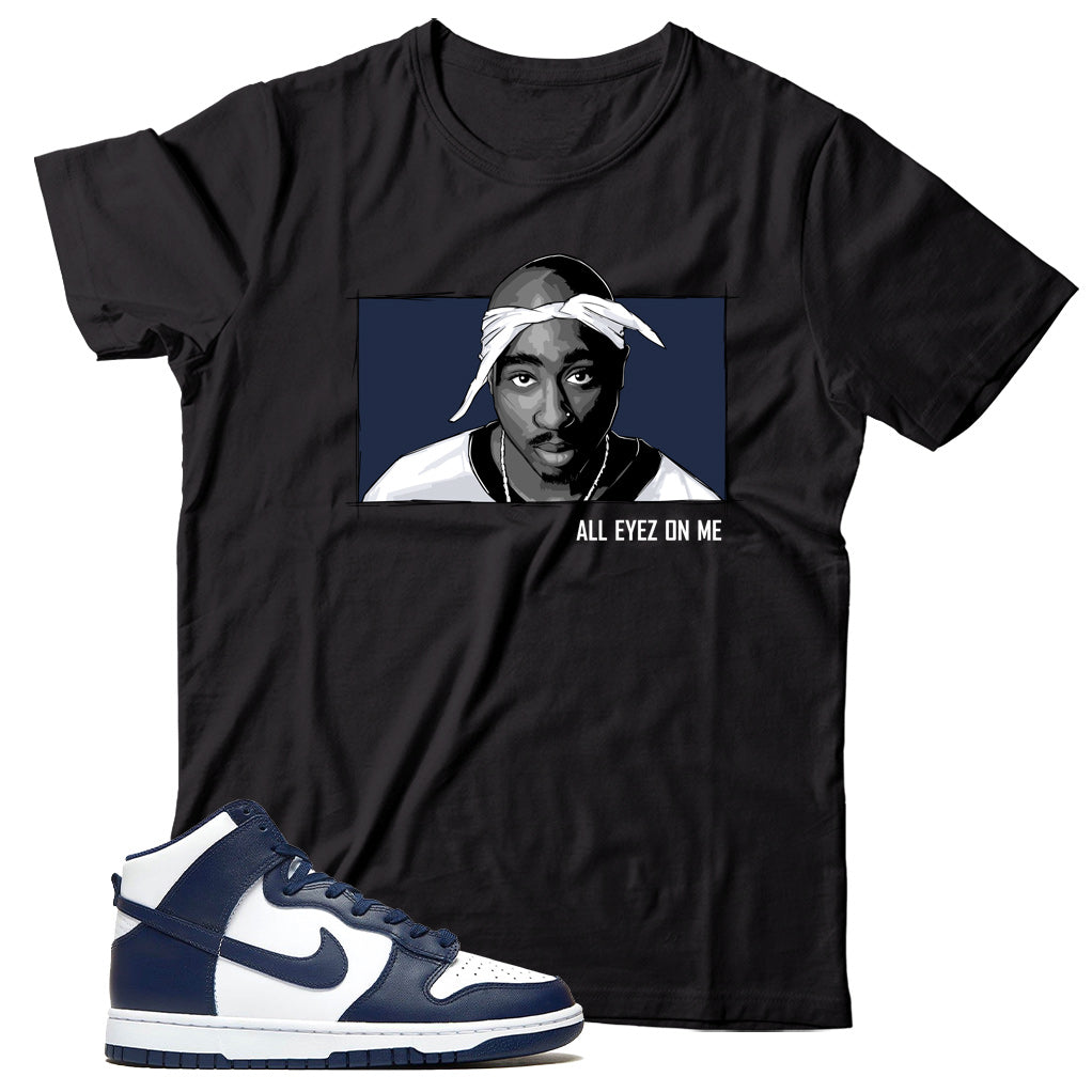 Nike Dunk High Midnight Navy shirt