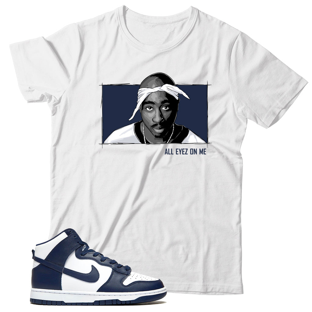 Nike Dunk High Midnight Navy shirt