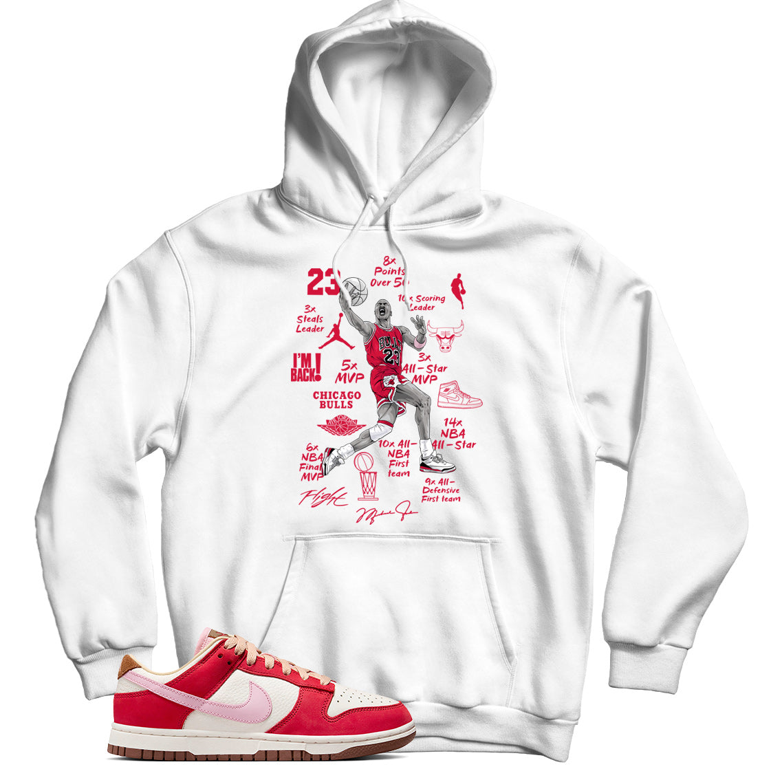 Hoodie Match Nike Dunk Low Bacon