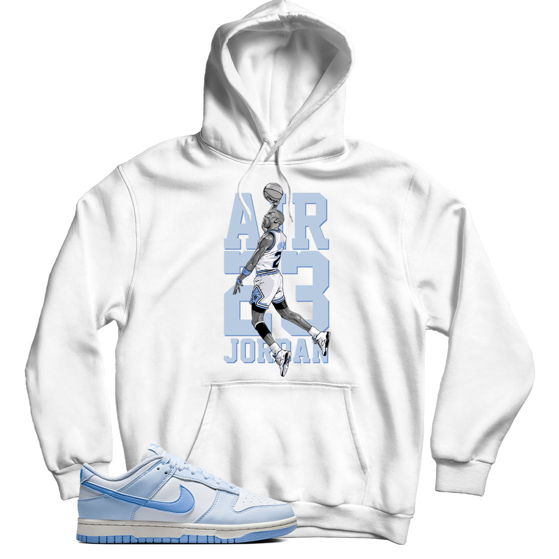 Blue Tint dunks hoodie