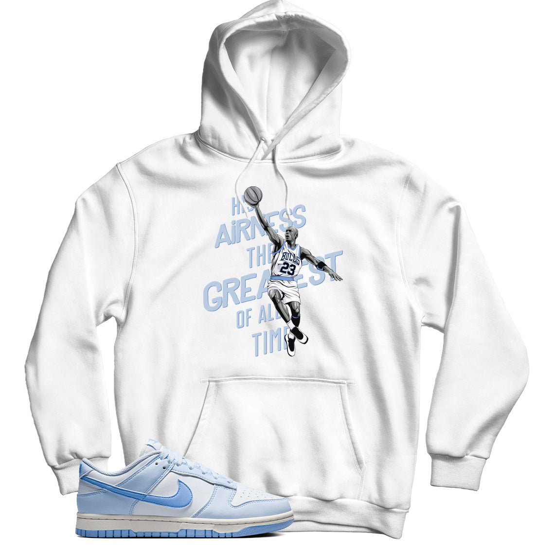 Hoodie Match Dunk Low Blue Tint