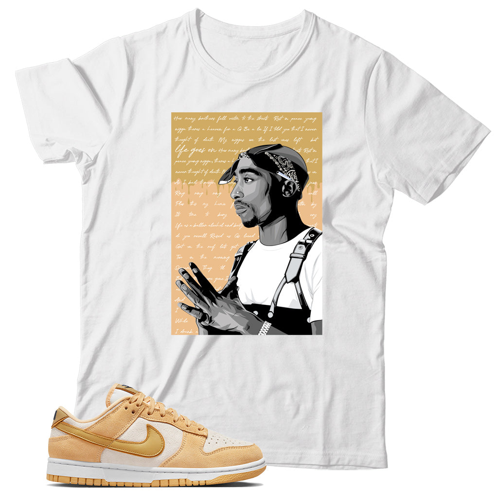 Dunk Low Celestial Gold Suede shirt