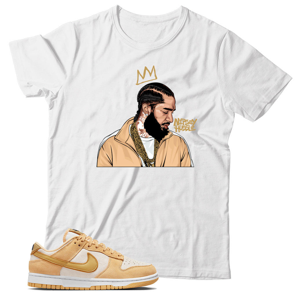 Dunk Low Celestial Gold Suede shirt