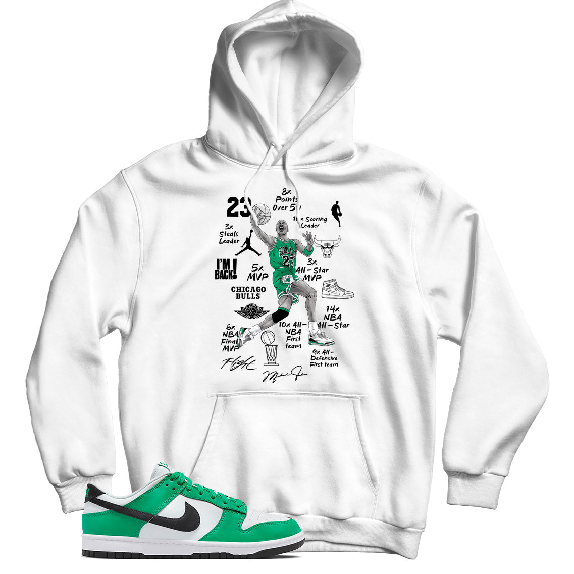 Nike Dunk Low Celtics hoodie