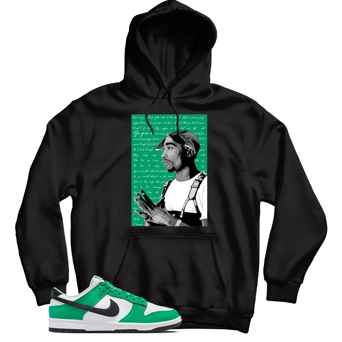 Hoodie Match Nike Dunk Low Celtics