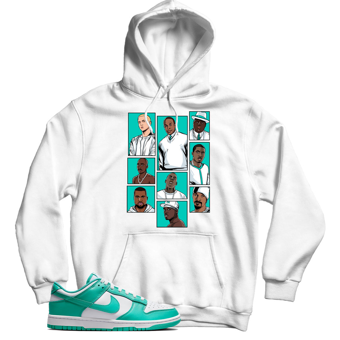 Dunk Low Clear Jade hoodie