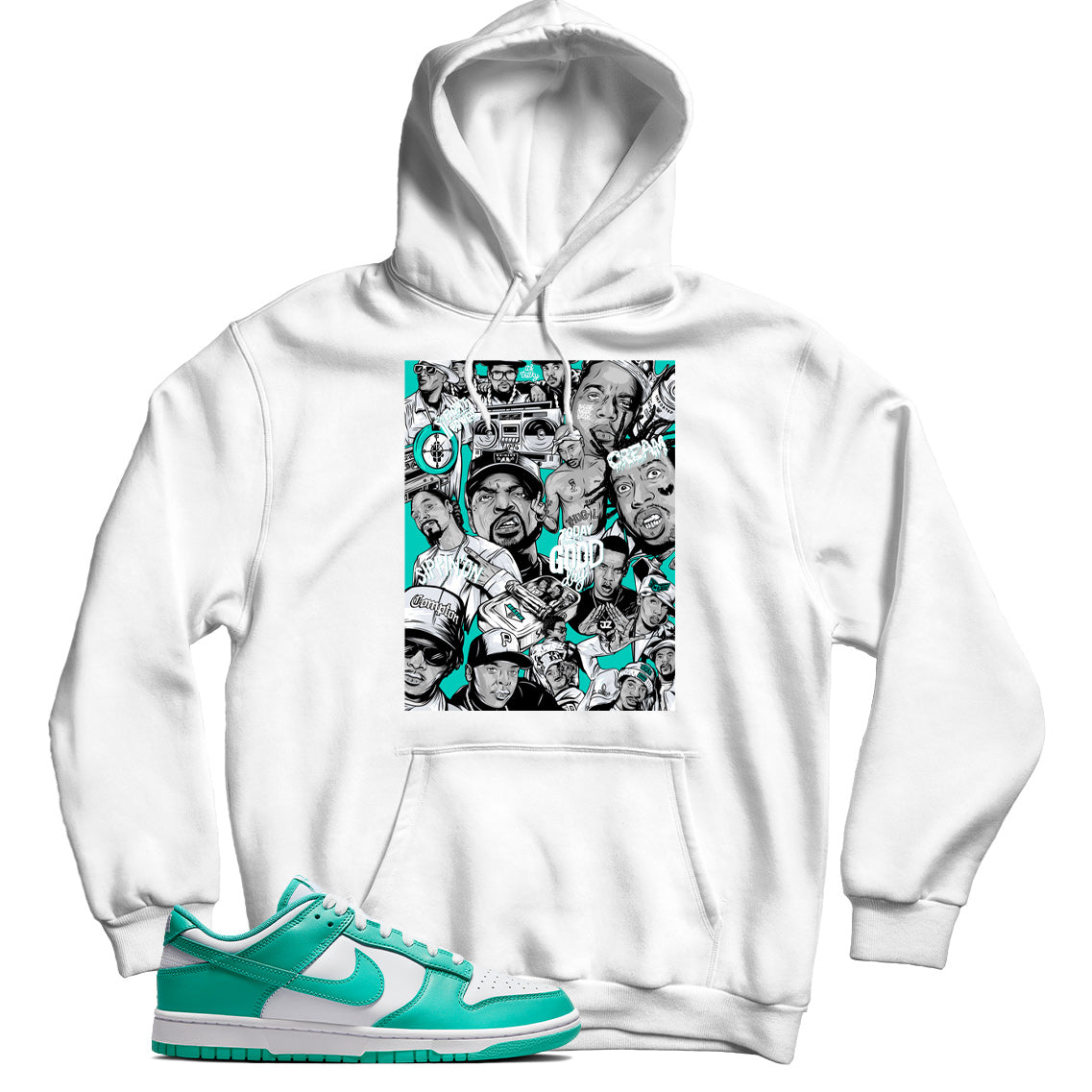 Dunk Low Clear Jade hoodie