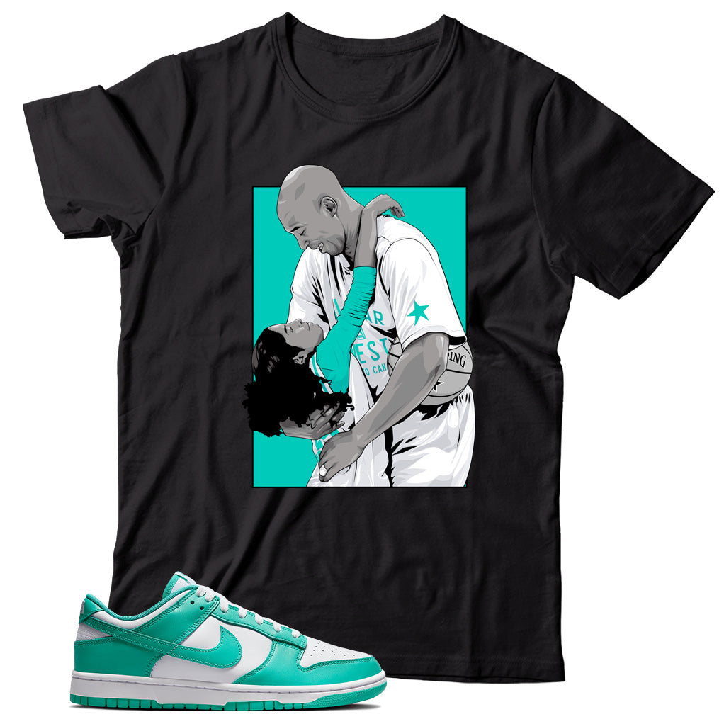 Clear Jade dunks shirt