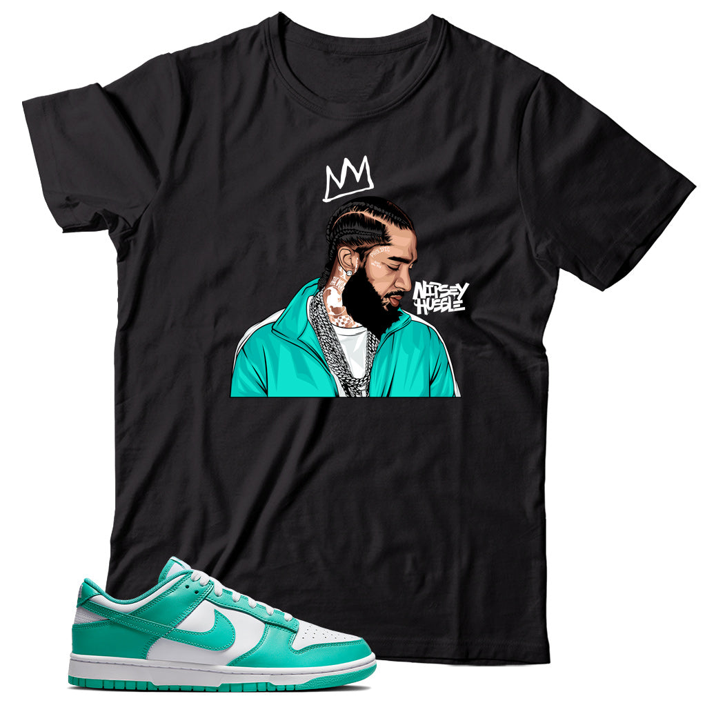 Dunk Low Clear Jade shirt