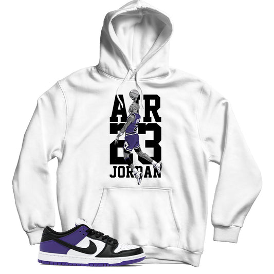 Dunk Low Court Purple hoodie