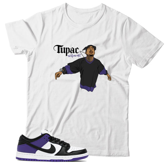 Court Purple dunks shirt