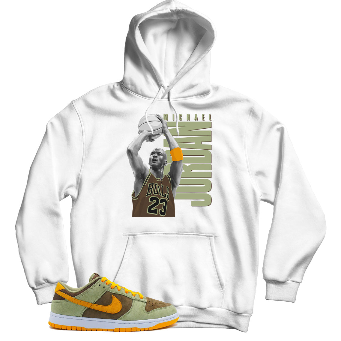 Dunk Low Dusty Olive hoodie