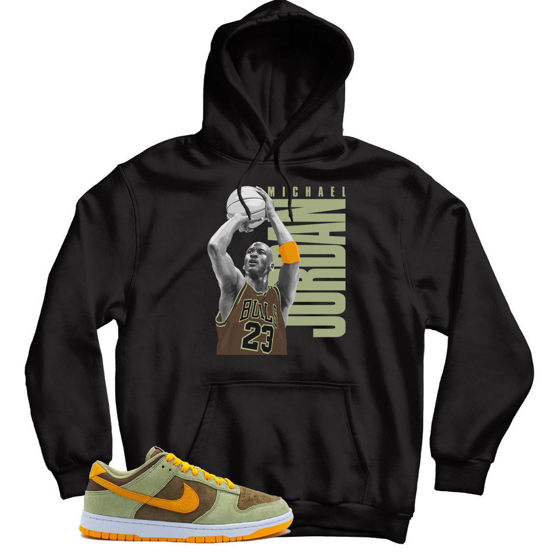 Dunk Low Dusty Olive hoodie