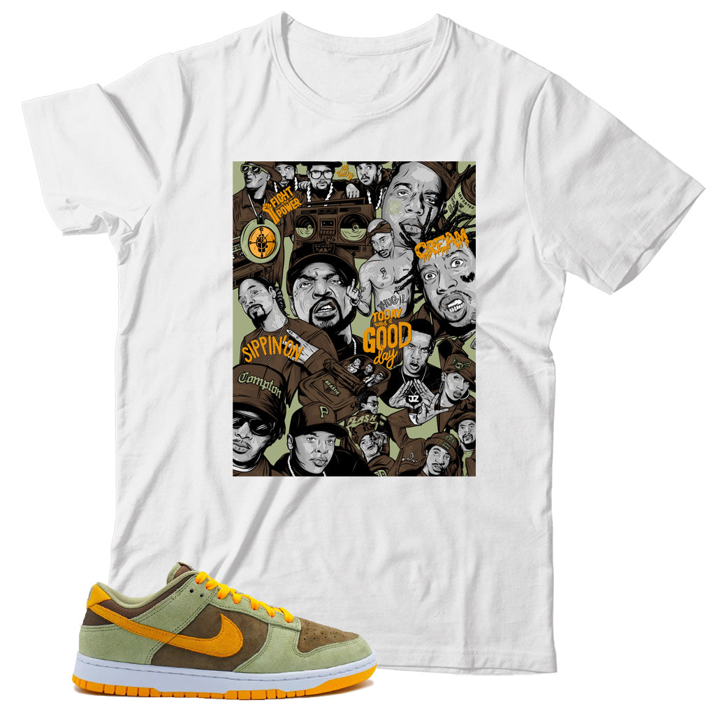 Dunk Low Dusty Olive shirt