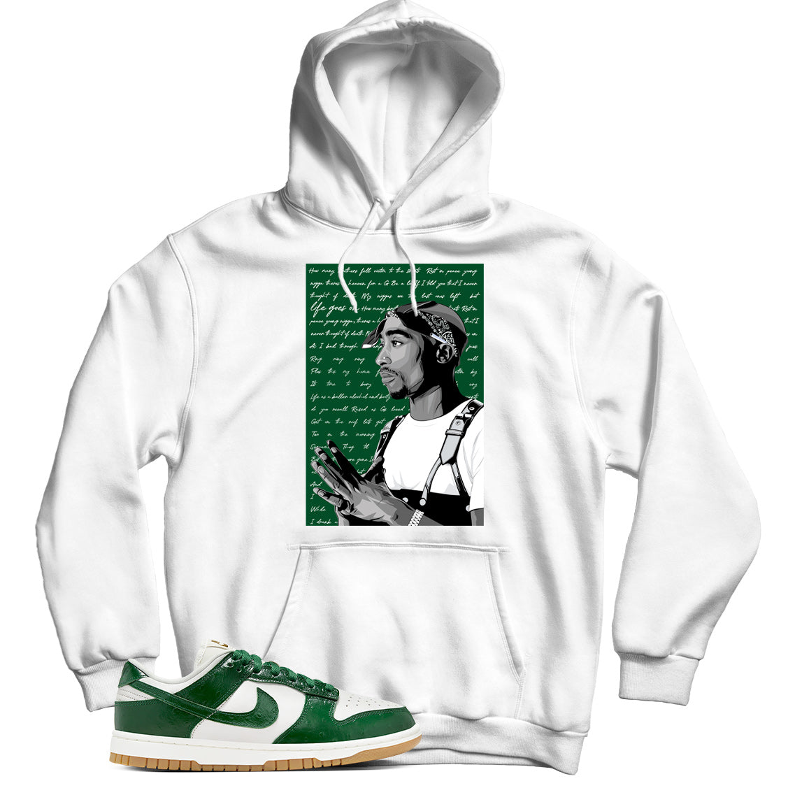 Dunk Low Gorge Green Ostrich hoodie