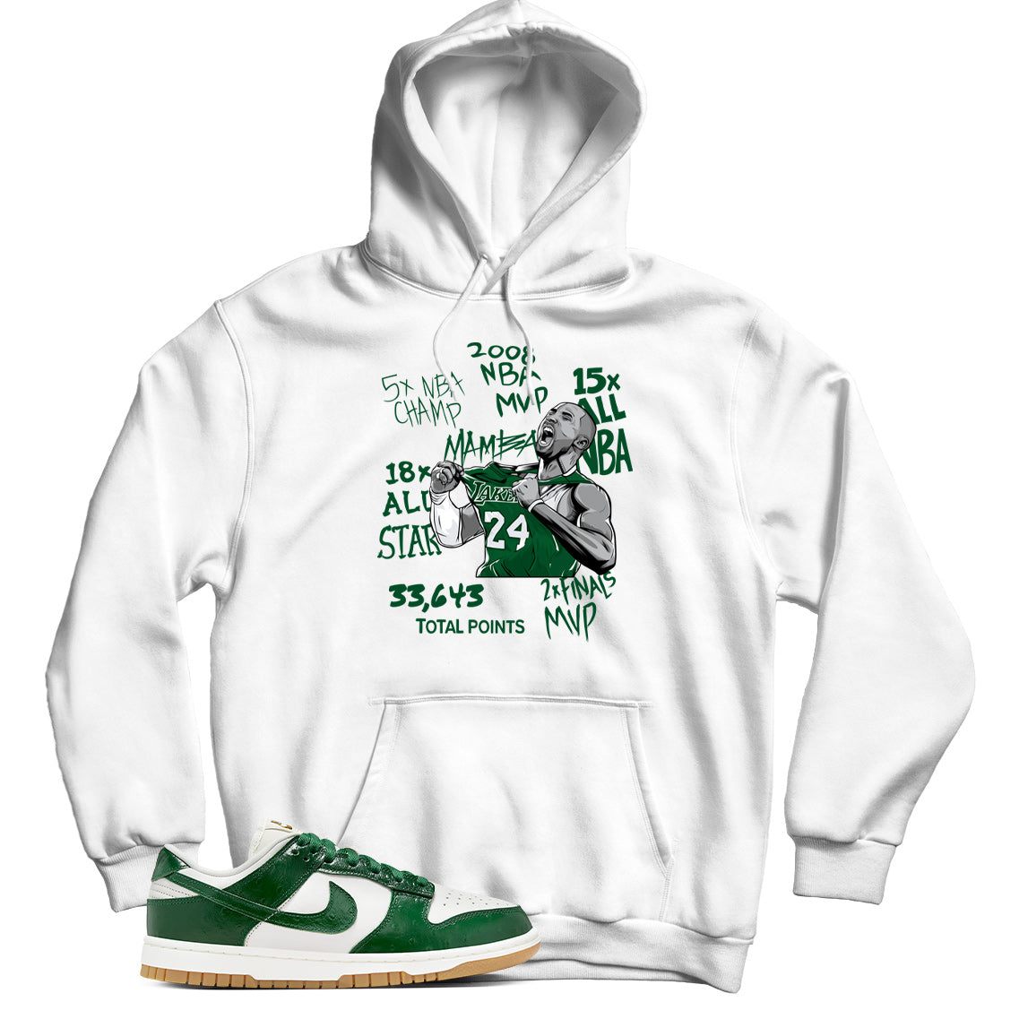 Dunk Low Gorge Green Ostrich hoodie