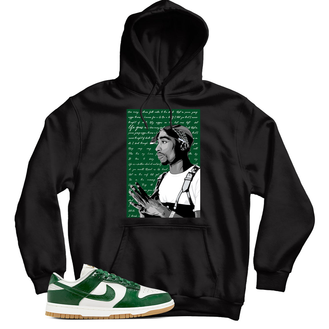 Dunk Low Gorge Green Ostrich hoodie