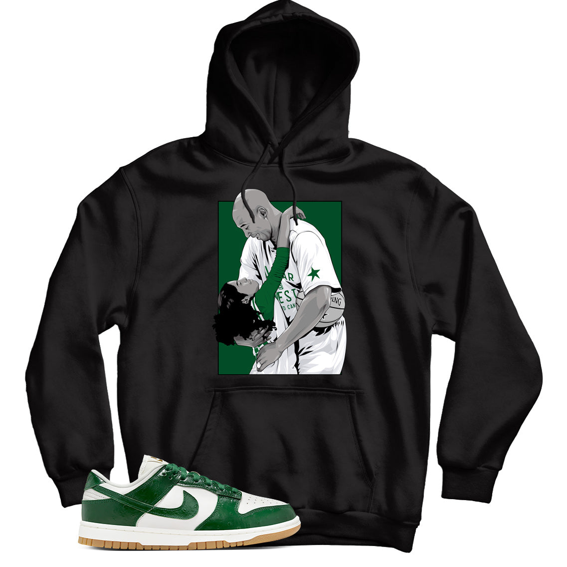 Dunk Low Green Ostrich hoodie