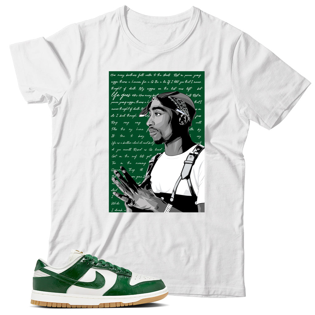 Dunk Low Green Ostrich shirt