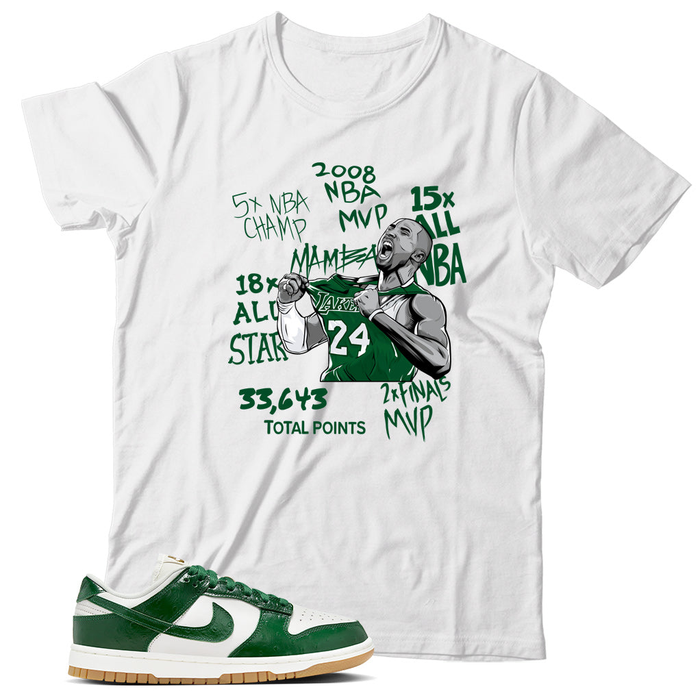 Dunk Low Green Ostrich shirt