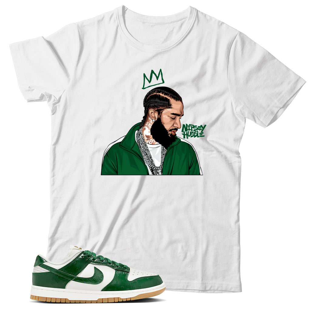 Dunk Low Green Ostrich shirt