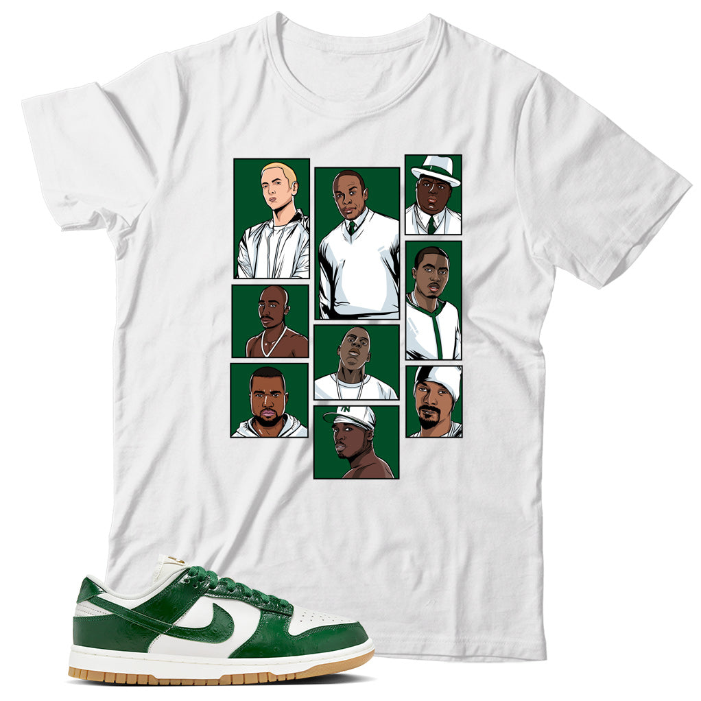 Dunk Low Green Ostrich shirt