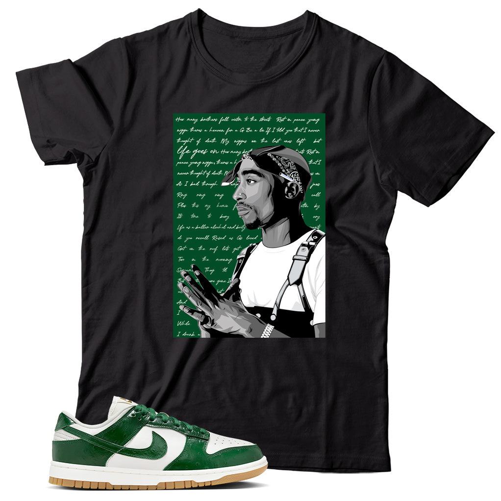 Dunk Low Gorge Green Ostrich shirt