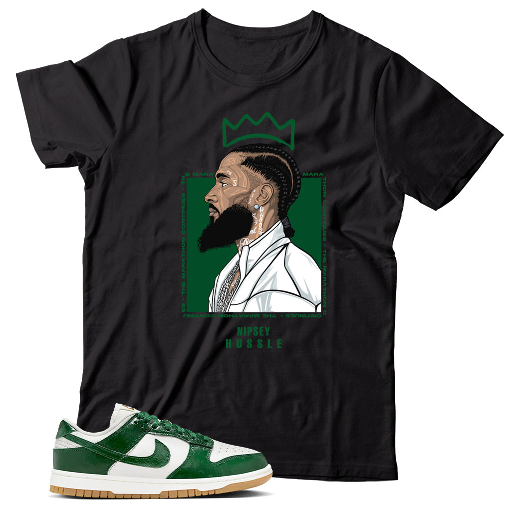 Dunk Low Green Ostrich shirt