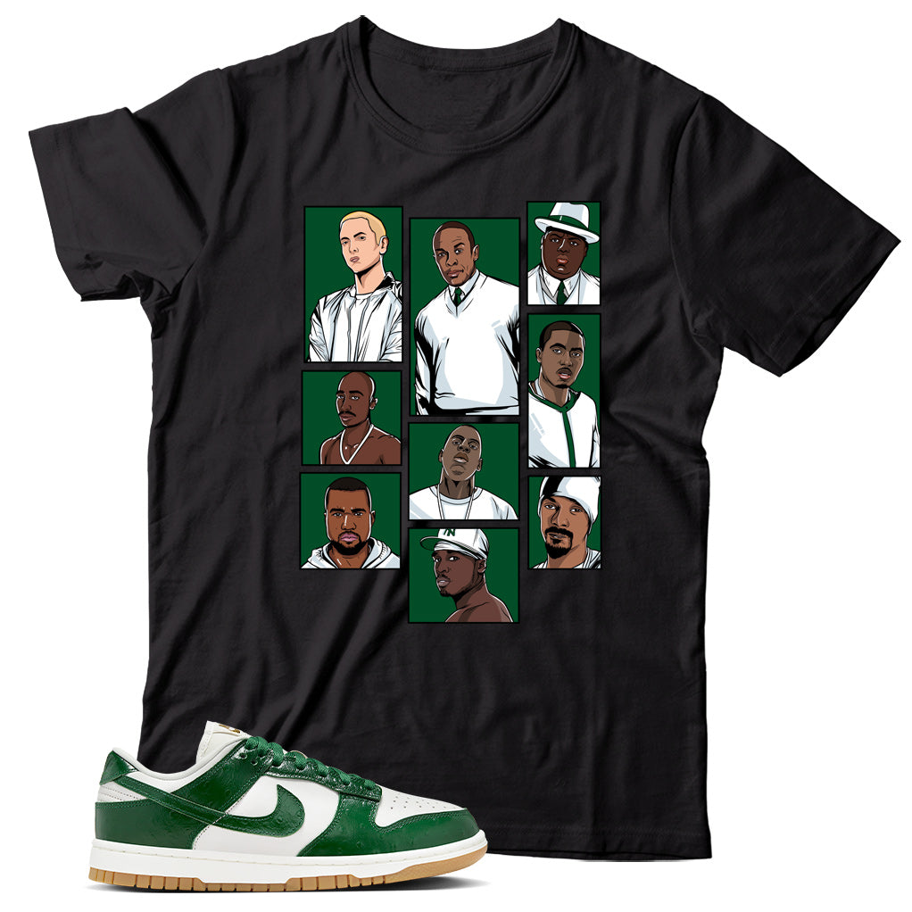 Dunk Low Green Ostrich shirt