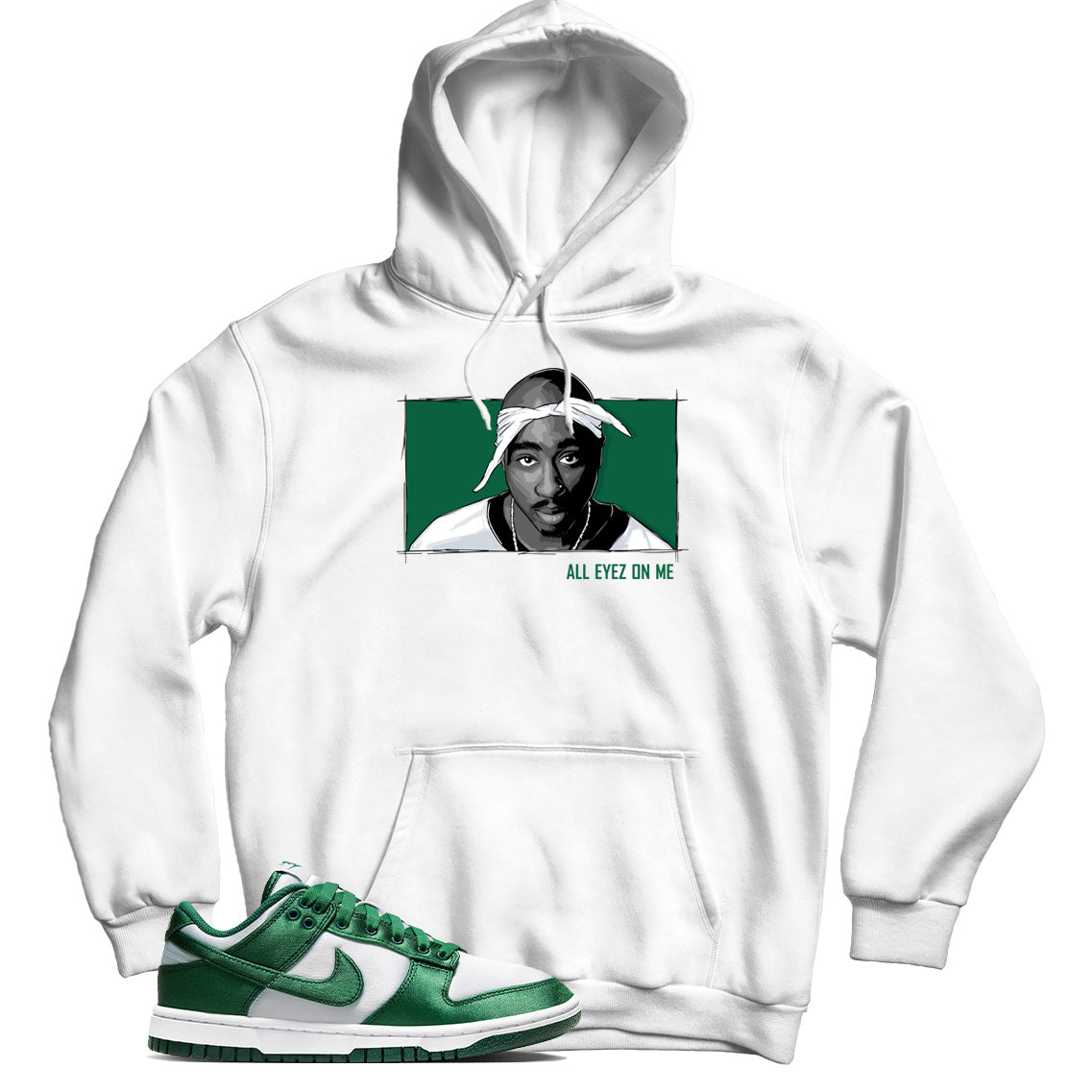 Dunk Low Green Satin hoodie