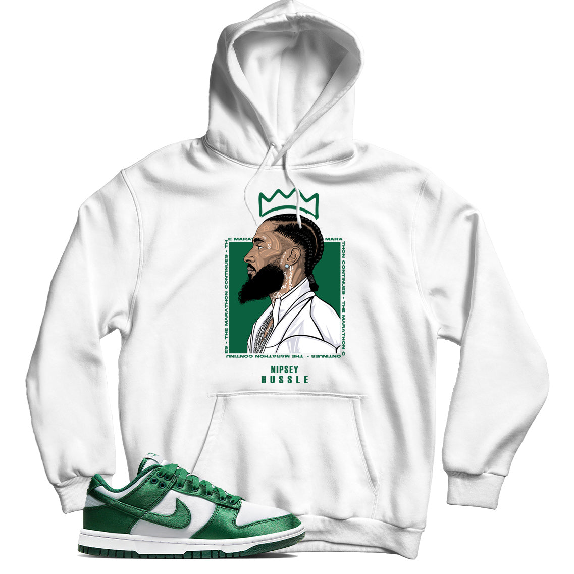 Dunk Low Michigan State Satin hoodie