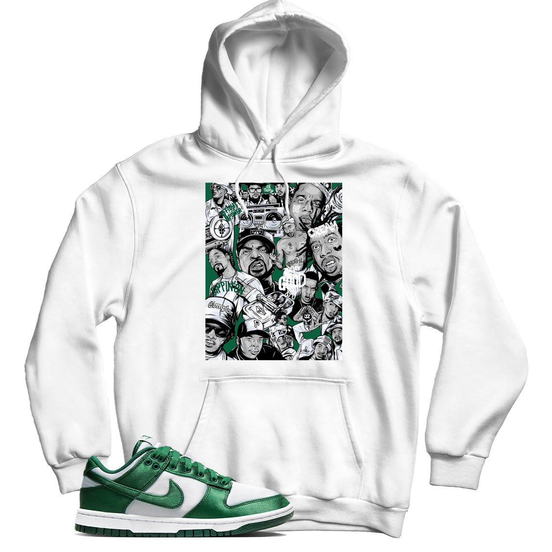 Dunk Low Michigan State Satin hoodie