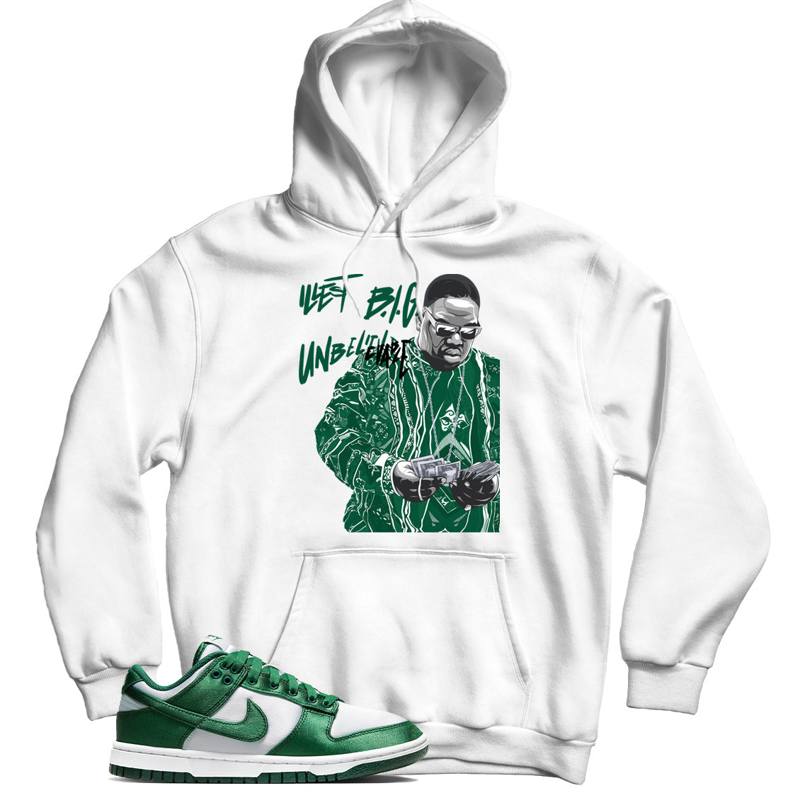 Dunk Low Green Satin hoodie