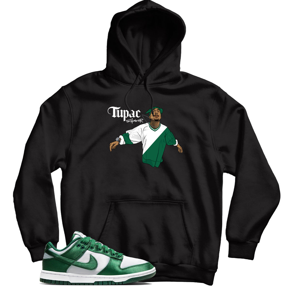 Dunk Low Green Satin hoodie